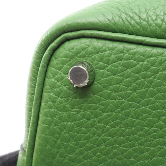 Hermes Hermès Picotin Lock PM handbag in Taurillon Clemence leather, green fo... - Picture 9 of 9